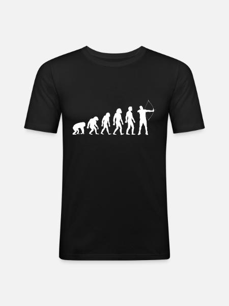 Archer Archer Evolution Bow - Men's Slim Fit T-Shirt - black