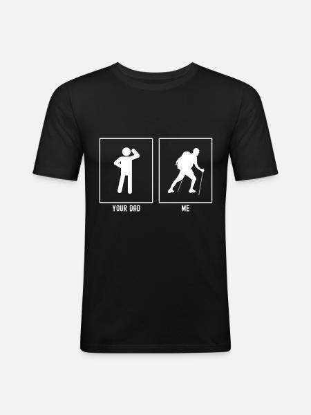 Your Papa - Me - Tired Wanderer - Men's Slim Fit T-Shirt - black