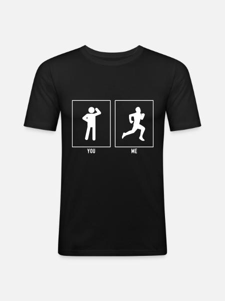 U - I - Run Vector - T-shirt près du corps Homme - noir