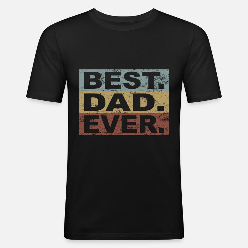 Papa Opa Großeltern Geschenkidee Spruch - Männer Slim Fit T-Shirt - Schwarz