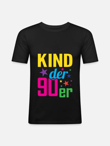 Child 90s 90s - Men's Slim Fit T-Shirt - black