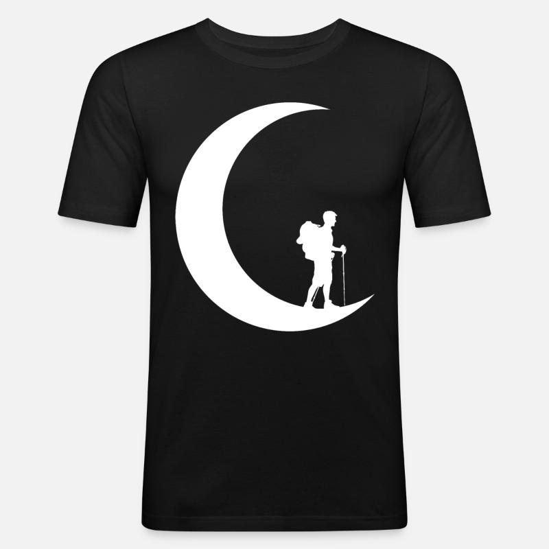 Crescent Moon - Randonnée - - T-shirt près du corps Homme - noir