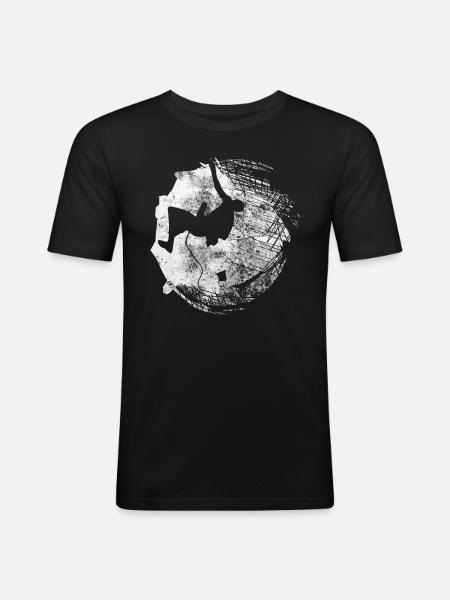 Grunge - Climbing - (4) - Men's Slim Fit T-Shirt - black