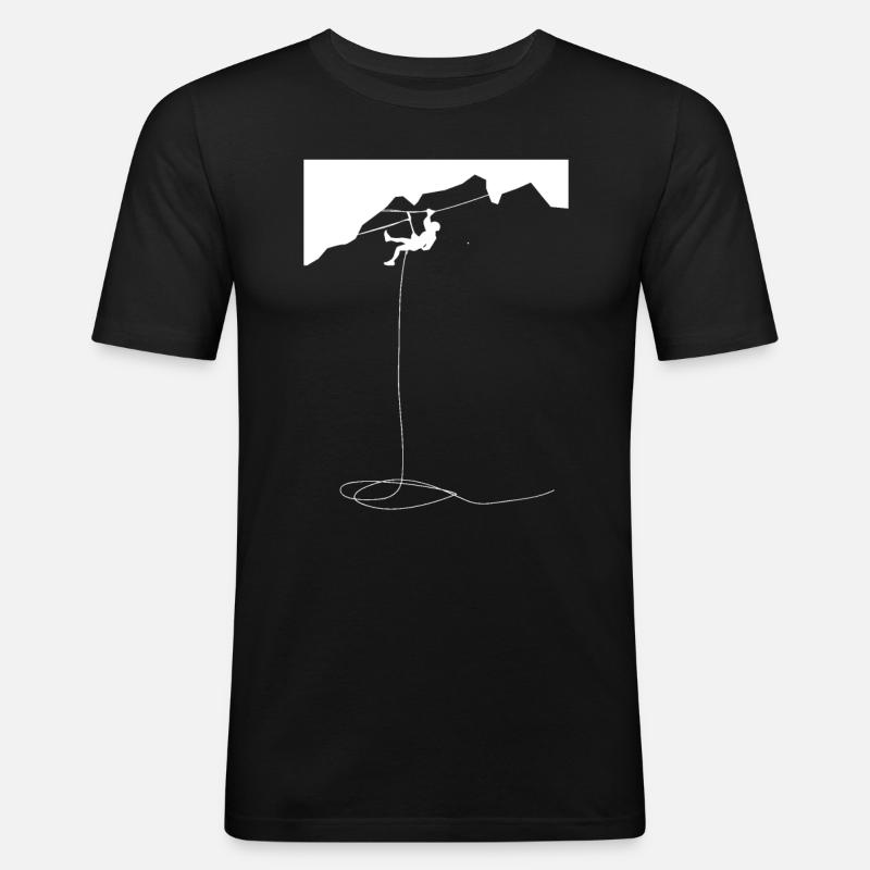 Climbing - (3) - Men's Slim Fit T-Shirt - black