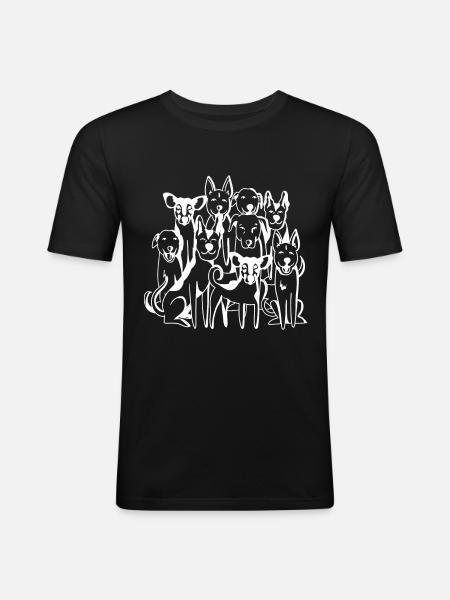Pariah dogs - Men's Slim Fit T-Shirt - black
