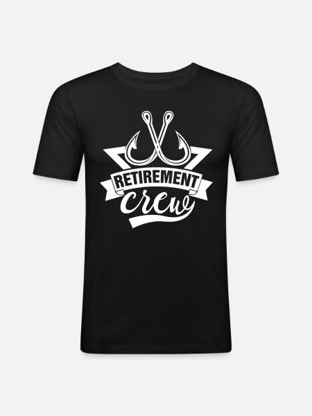 Retirement Crew - - Men's Slim Fit T-Shirt - black