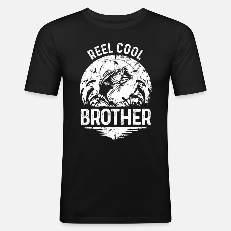 Roll-Cool Brother - Men's Slim Fit T-Shirt - black