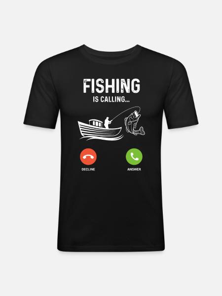 Fishing is a profession - Men's Slim Fit T-Shirt - black