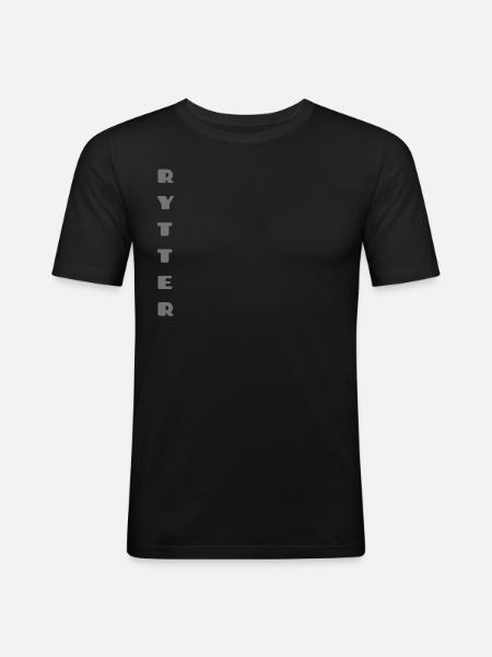 ELEGANT RIDER - Men's Slim Fit T-Shirt - black