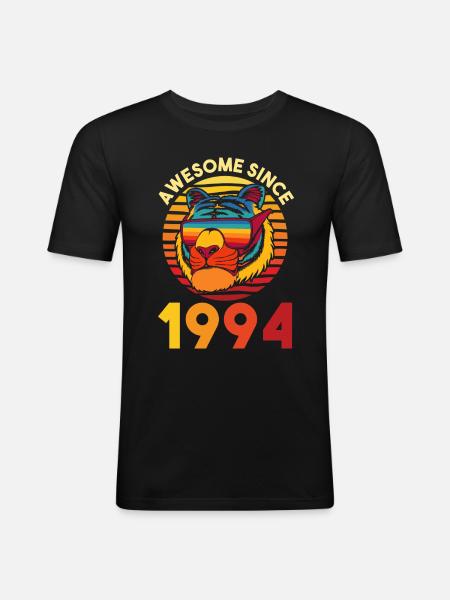 Born in 1994 - Men's Slim Fit T-Shirt - black