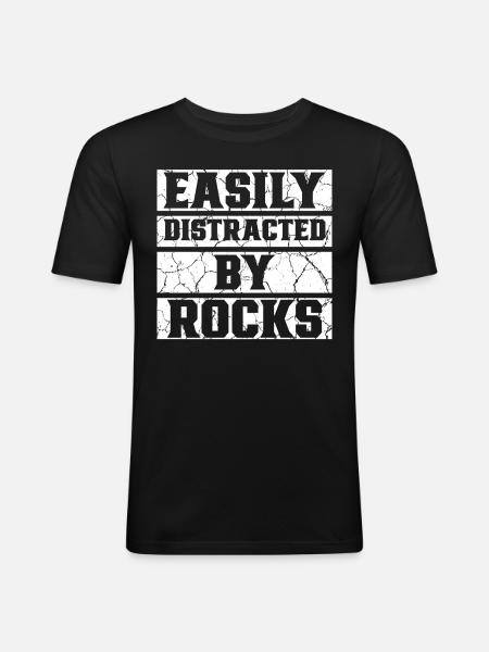 Géologue - T-shirt près du corps Homme - noir