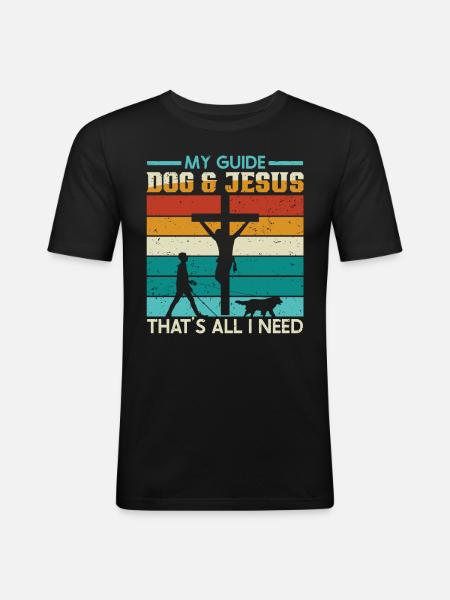 Blind Blindness Awareness Visual Impairment - Men's Slim Fit T-Shirt - black