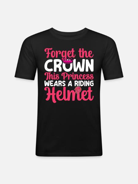 Cavalier d’équitation Princesse - T-shirt près du corps Homme - noir