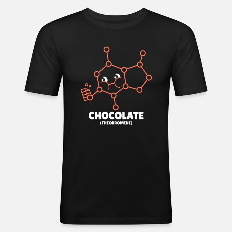 Chemist Chemistry Science Atom Molecule - Men's Slim Fit T-Shirt - black