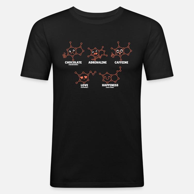 Chemist Chemistry Science Atom Molecule - Men's Slim Fit T-Shirt - black