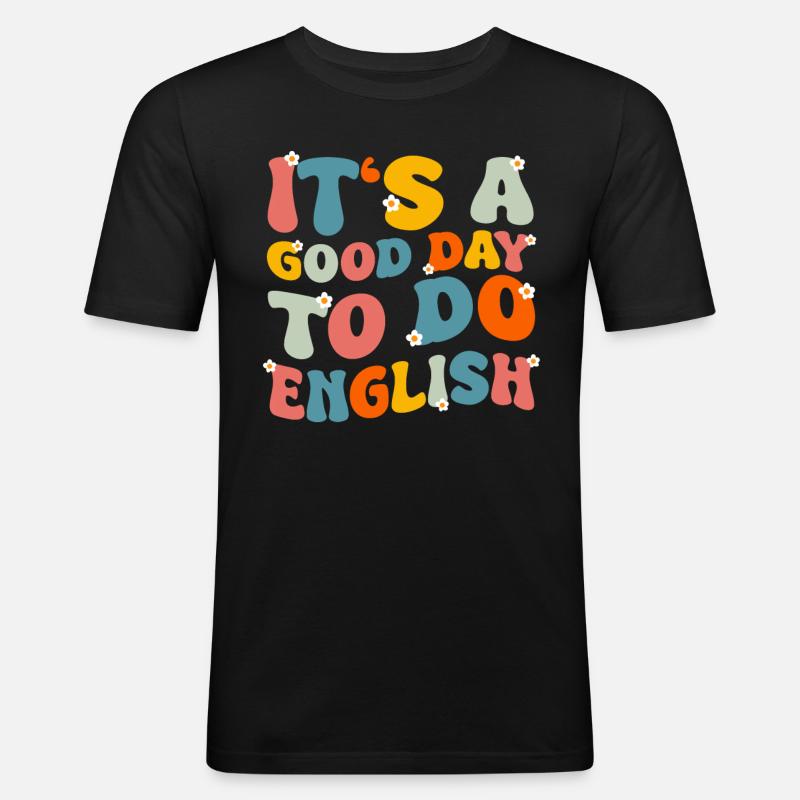 Enseignant Professeur d’école Enseignant Enseignant - T-shirt près du corps Homme - noir