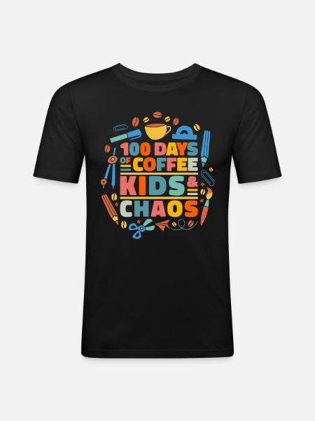 Enseignant Professeur d’école Enseignant Enseignant - T-shirt près du corps Homme - noir
