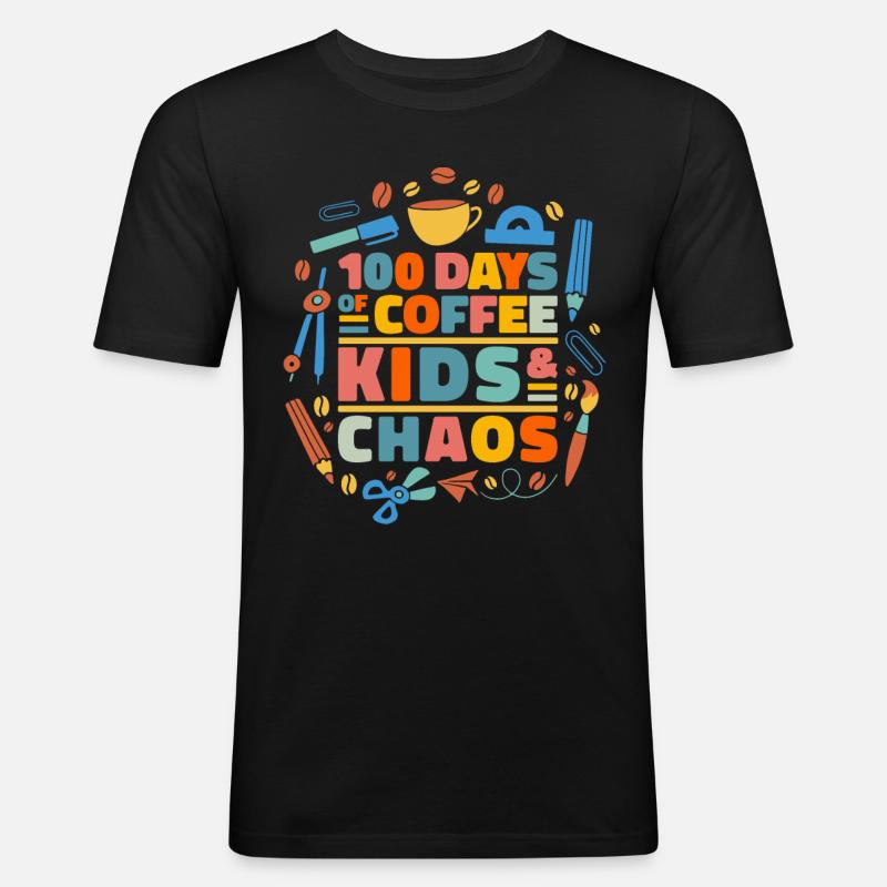Enseignant Professeur d’école Enseignant Enseignant - T-shirt près du corps Homme - noir