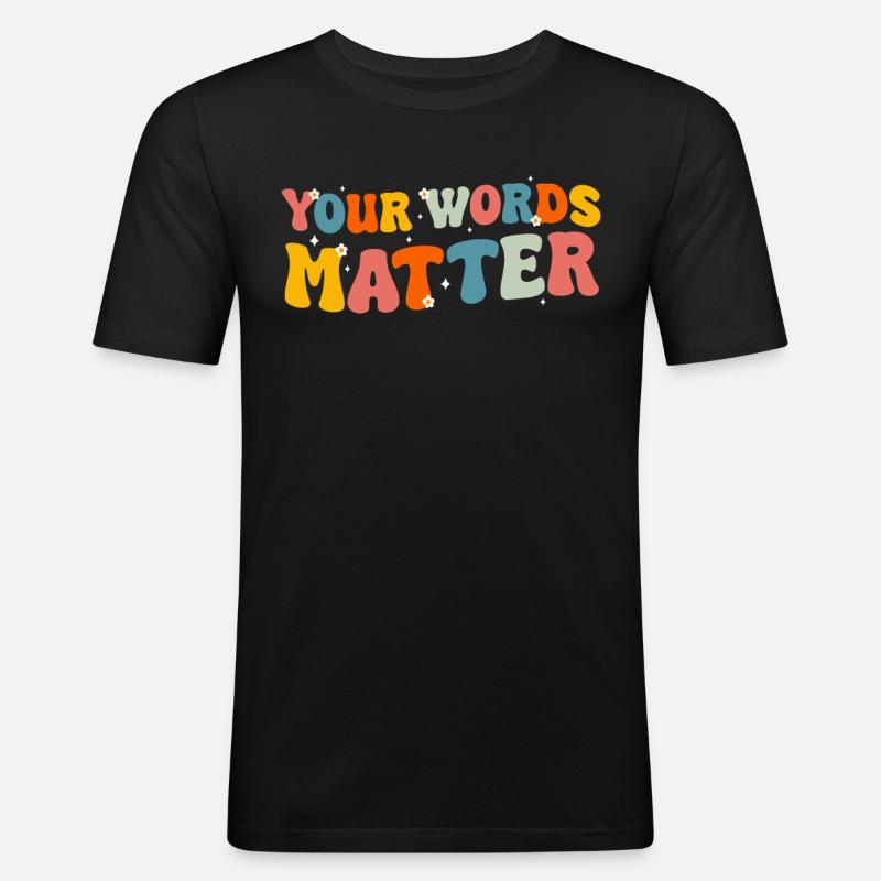 Logopäde Logopädie Sprachtherapie - Männer Slim Fit T-Shirt - Schwarz