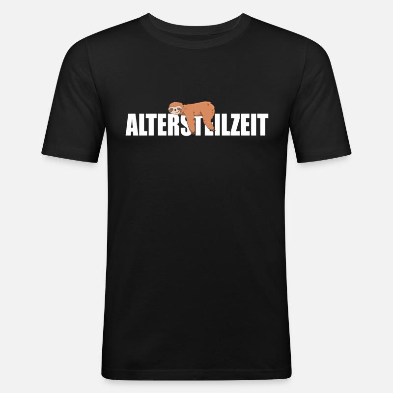Altersteilzeit ATZ - Männer Slim Fit T-Shirt - Schwarz