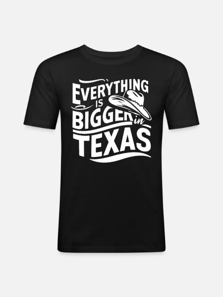 Texas State Texans Texas - Men's Slim Fit T-Shirt - black