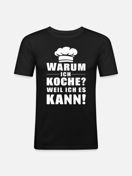 Cook Chef - Men's Slim Fit T-Shirt - black