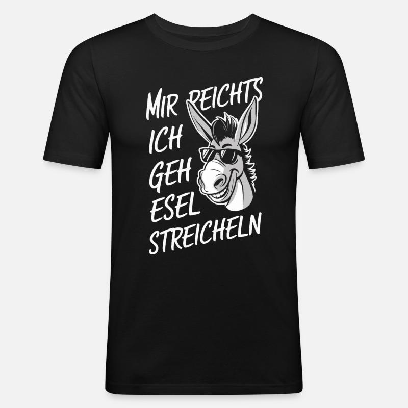 Donkey, Donkey, Mule, Mule - Men's Slim Fit T-Shirt - black