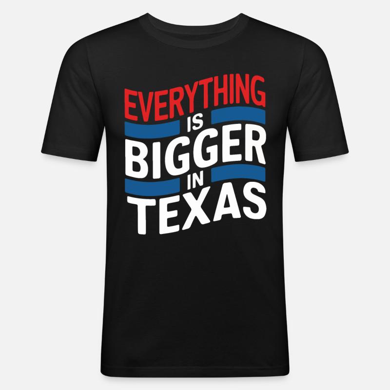 Texas State Texans Texas - Men's Slim Fit T-Shirt - black