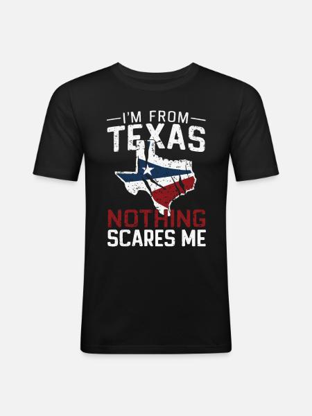 Texas State Texans Texas - Men's Slim Fit T-Shirt - black