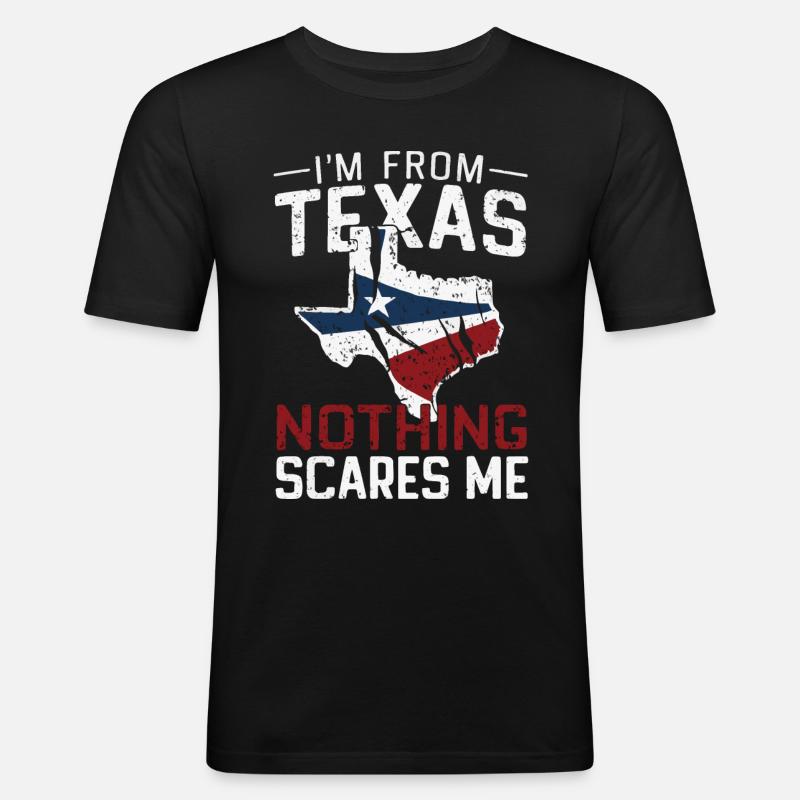 Texas State Texans Texas - Men's Slim Fit T-Shirt - black