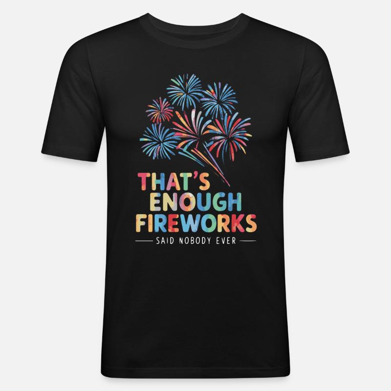 Pyrotechnics Fireworks Pyrotechnics - Men's Slim Fit T-Shirt - black