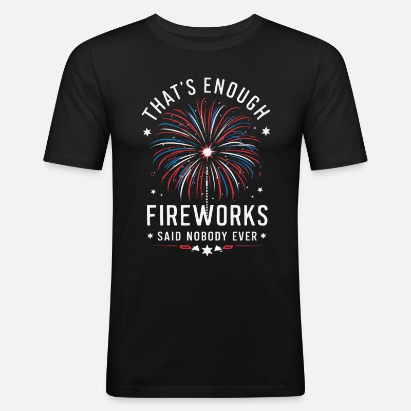 Pyrotechnics Fireworks Pyrotechnics - Men's Slim Fit T-Shirt - black