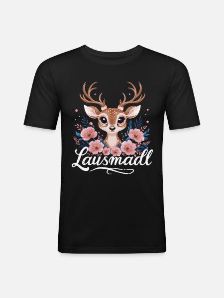Free State of Bavaria Bavarian - Men's Slim Fit T-Shirt - black