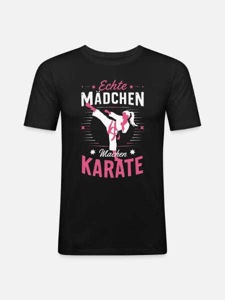 Karate Martial Arts Fighter Karate - Men's Slim Fit T-Shirt - black