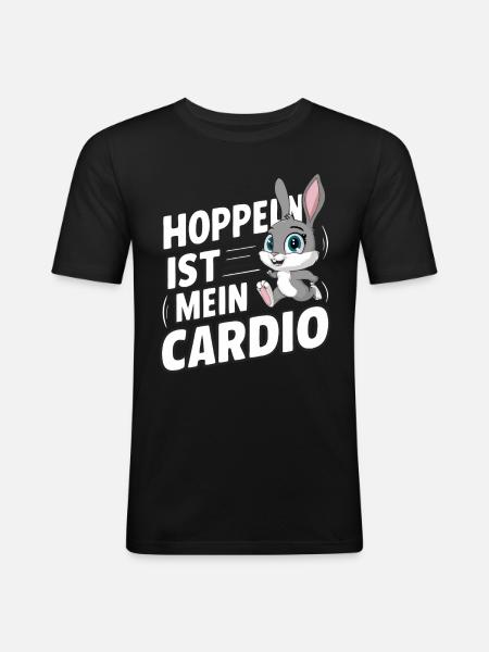 Bunny Bunnies Rabbit Pet - Men's Slim Fit T-Shirt - black