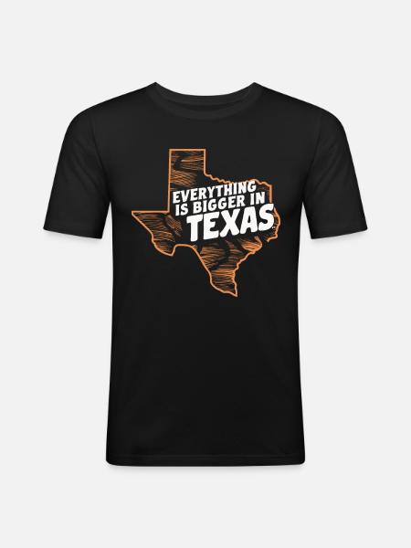 Texas State Texans Texas - Men's Slim Fit T-Shirt - black