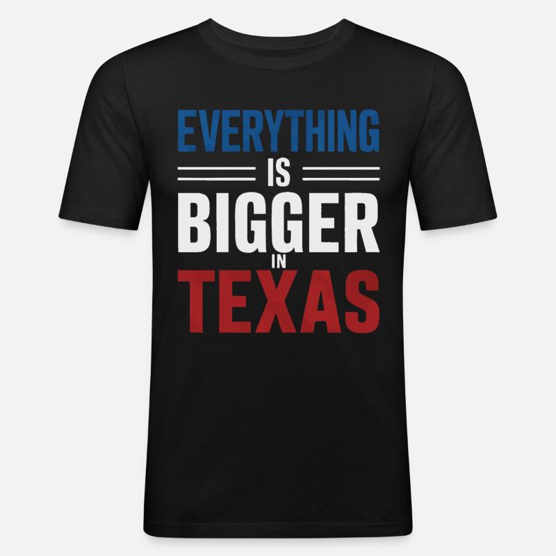 Texas State Texans Texas - Men's Slim Fit T-Shirt - black