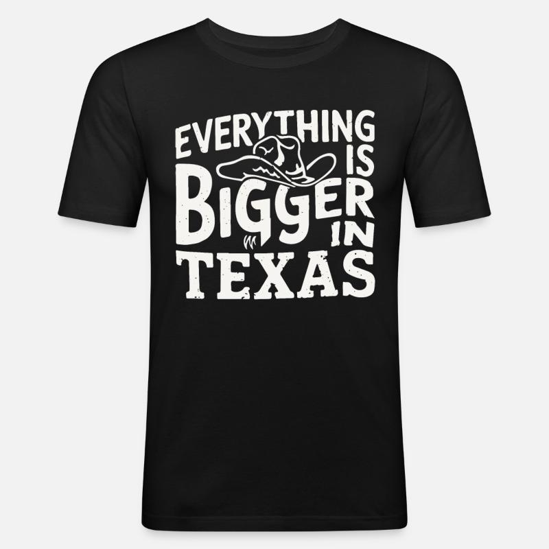 Texas State Texans Texas - Men's Slim Fit T-Shirt - black