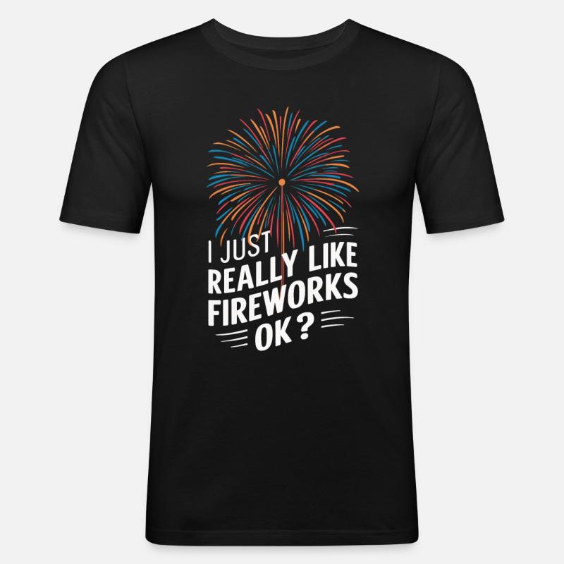 Pyrotechnics Fireworks Pyrotechnics - Men's Slim Fit T-Shirt - black