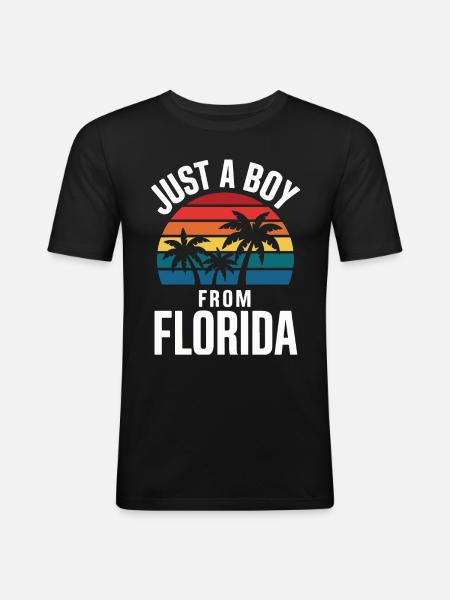 Florida USA America Seed - Men's Slim Fit T-Shirt - black