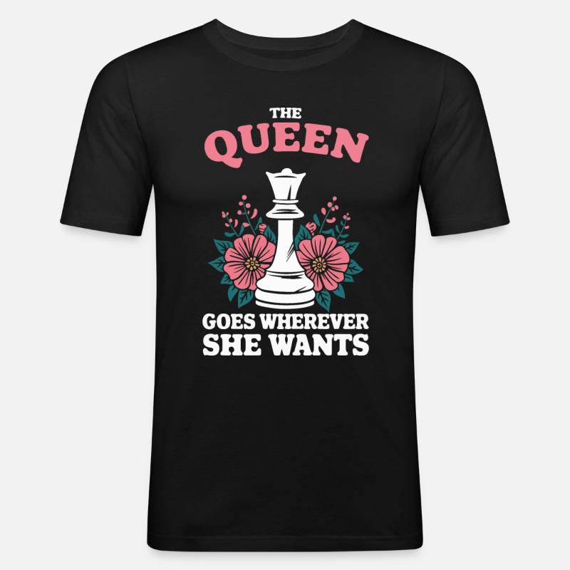 Chess Chess Player - Men's Slim Fit T-Shirt - black