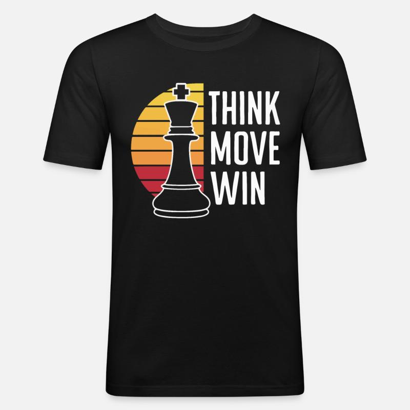 Chess Chess Player - Men's Slim Fit T-Shirt - black