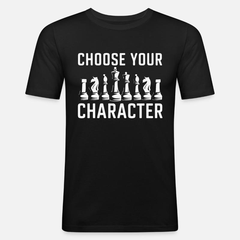 Chess Chess Player - Men's Slim Fit T-Shirt - black