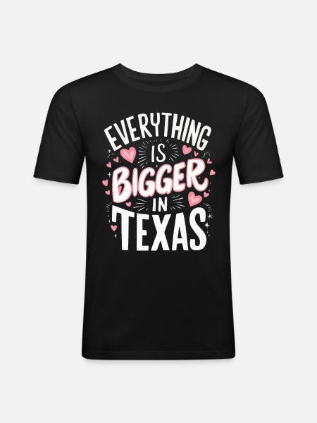 Texas State Texans Texas - Men's Slim Fit T-Shirt - black