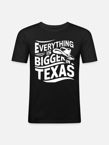 Texas State Texans Texas - Men's Slim Fit T-Shirt - black