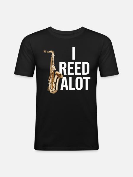 Saxophone Saxophone - Men's Slim Fit T-Shirt - black
