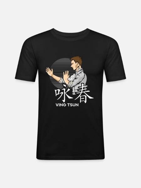 Ving Tsun Kung Fu - Men's Slim Fit T-Shirt - black