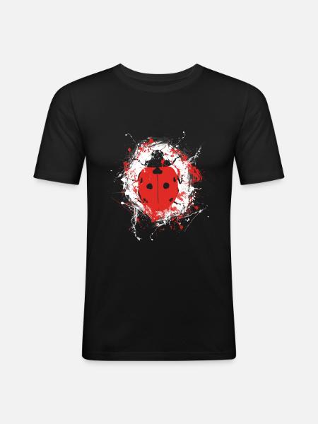 Ladybug - Men's Slim Fit T-Shirt - black