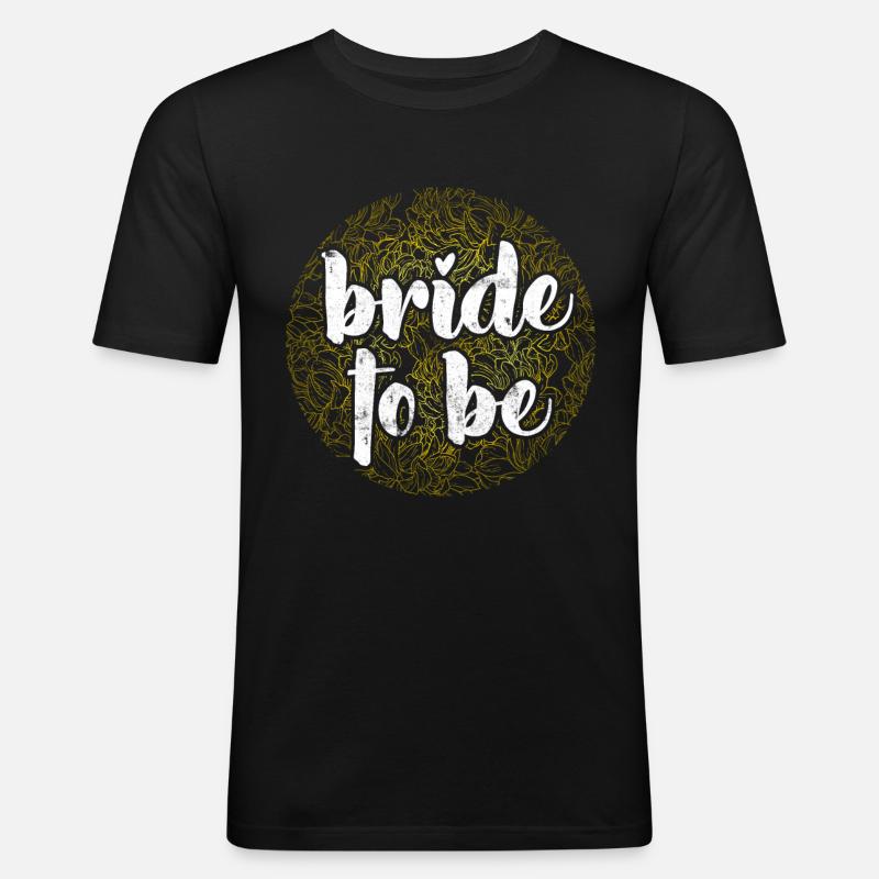 Braut als Design geschenk - Männer Slim Fit T-Shirt - Schwarz