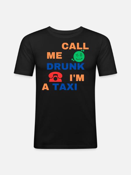 Too drunk - Men's Slim Fit T-Shirt - black